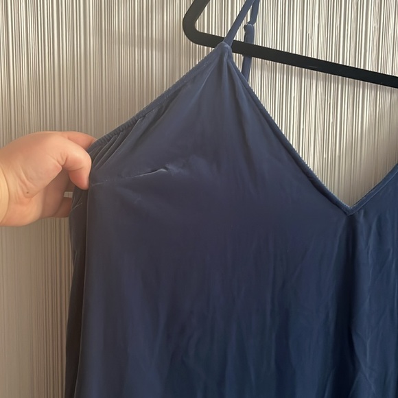 Plus size Old Navy blue velvet slip dress - Picture 4 of 7